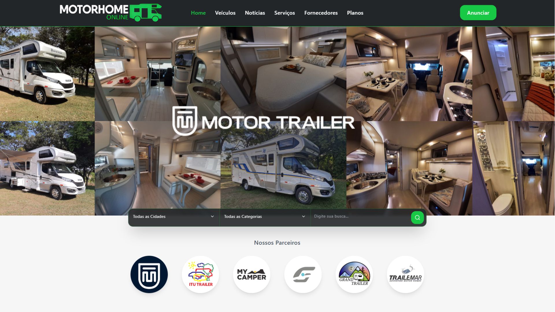 MOTORHOME ONLINE — Marketplace desenvolvido pela PROMETHEUS